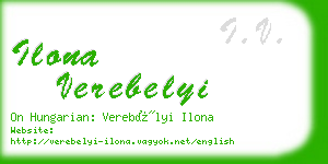 ilona verebelyi business card